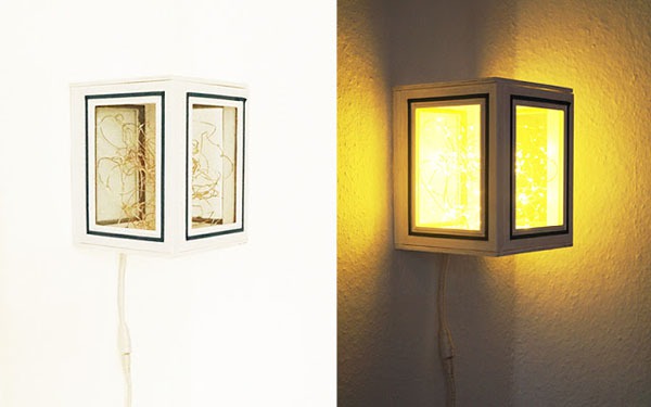 Đèn treo tường dạng hộp - Phụ kiện cho căn phòng tối giản
